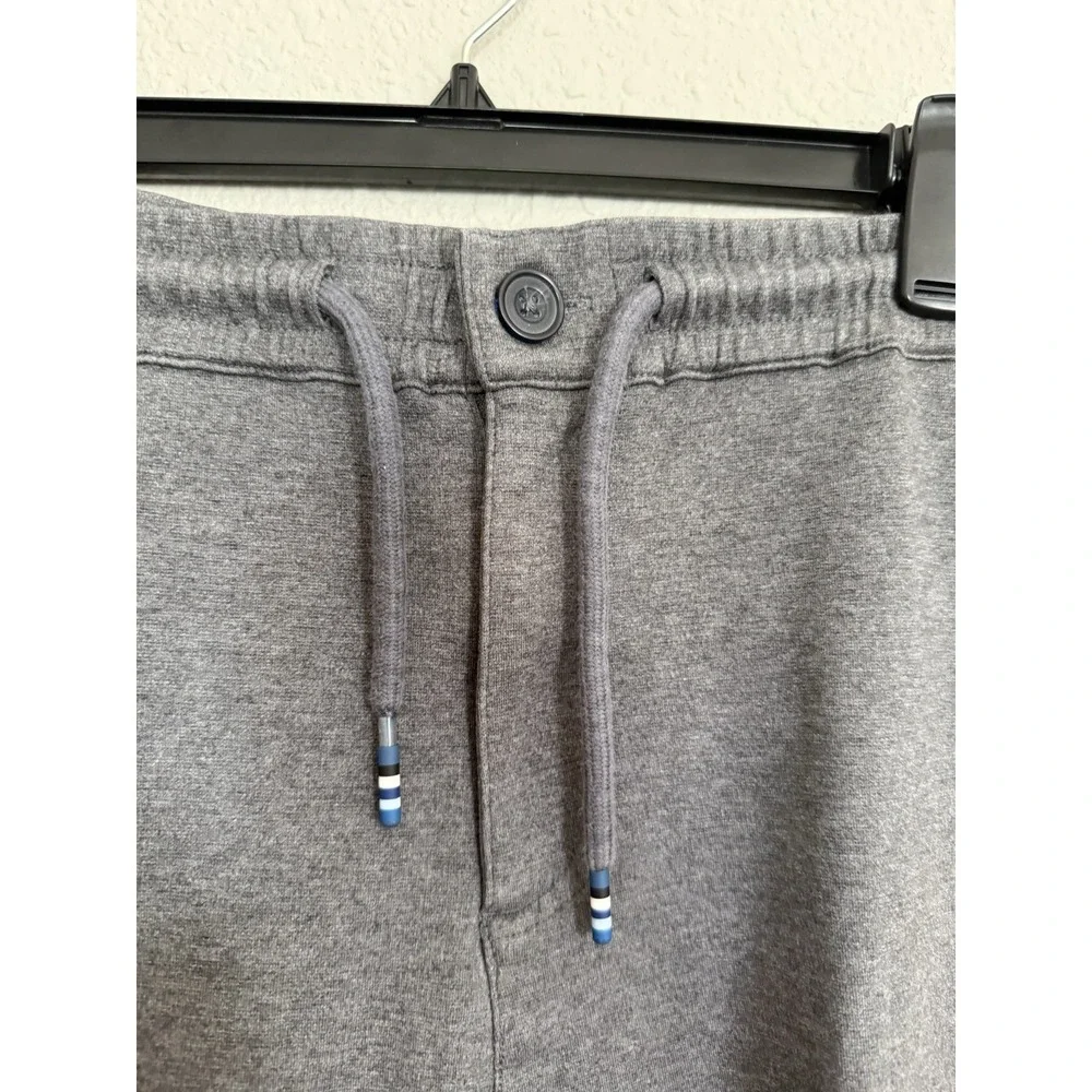 Boden Men's Gray Drawstring Sweat Shorts Zipper Size XL